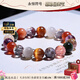 Eternal Symbol Brand Crystal Duobao Bracelet Single Bead Bracelet Seven Gold Strawberry Copper Hair Black Hair Silver Titanium Titanium Crystal Gift for Men and Women Five Elements Customized Duobao Bracelet