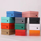 RSRDDY 10 pcs upper and lower lid kraft paper shoe box carton color universal shoe box packaging wall storage box 32X20X12CM red 10 pcs 1*1*1CM