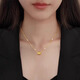 Laomiao's new gold Xiaomanyao pendant, pure gold 999, a birthday gift for girlfriend, real gold-wrapped silver lock, Xiaomanyao gift gold-plated silver necklace + certificate + gift box