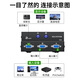 晶华 VGA切换器二进一出高清2进1出视频转换器切屏器共享器 多笔记本台式主机共用显示器黑色Q210