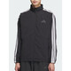 Adidas Jacke Herren 2025 Spring Neues Fitnesstraining Sportswear Stand Halshälfte Windproof Casual Woven Jacket Top KC3892 Schwarz/Weiß L.