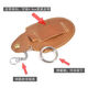 Kabena Small Round Elephant Car Bag Bag Men's First First Capeta Caquero Bolsa de la llave de la llave de la llave Billetera Carril colgante Bag Key Retro Oily Brown