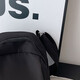 Lightweight nylon cloth breast bag 2025 new trendy shell bag canvas versatile casual one-shoulder crossbody bag for women QC-1118# black single bag + pendant
