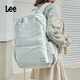 Lee's high-looking schoolbag for female junior high school students, large-capacity casual backpack, college student computer backpack, light blue