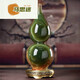 Ma Simi Fat Donglai quality jade gourd ornaments Fulu Ping An home decoration new home moving living room opening gift ready stock-sapphire gourd F15810 with brass bottom