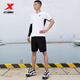 Xtep shorts men's shorts summer wear new loose sports pants breathable quick-drying pants running fitness men's pants black-0140 L