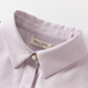DAVE&BELLA new spring pure cotton girls' shirts, medium and large children's long-sleeved shirts, stylish children's tops, little girl's clothes, gray purple, in stock, 160 cm (recommended height 150-160cm)