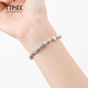 TTMIX elastic rope honeycomb platinum bracelet pt950 platinum bracelet women's laser beads platinum bracelet gold weight 18.32g thick 5.9mm