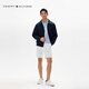 TOMMY HILFIGER【轻通勤】25新款春夏男商务休闲拉链翻领行政夹克外套04336 藏青色FAP M （推荐：135-150斤）