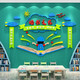 
Book reading corner layout decoration reading area picture book museum Huanchuang Kindergarten elementary school classroom class cultural wall stickers 15838 Reading joy - middle yellow + big red + light green + extra large