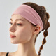Rongyu Germany professional widened yoga hairband for women sweat-absorbing and anti-slip sports running anti-slip headband headband anti-sweat belt for men black (widened version)