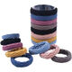 Million sales thick high-elastic rubber band basic hair tie simple towel ring headband for women seamless and does not hurt hair 10-color towel ring pattern random-30 pieces