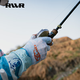 RVVR outdoor UPF50 ice silk sun protection gloves summer five-finger fishing blue M