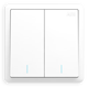 ABB switch socket panel Yuanzhi series white household power supply dual open dual control
