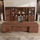 YIBOLUN new Chinese style North American black walnut executive desk chairman boss desk all solid wood president desk boss desk 2.4m desk