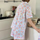 [Set de tres piezas caliente] Pajamas para el dormitorio de pijamas de dibujos animados de estilo femenino puede usar traje de ropa para el hogar set de otoño WZL1477 [conjunto de tres piezas de alta calidad] 2XL [sugerido 135-145Jin [Jin iguala 0.5 kg]]