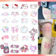 HelloKitty纹身套餐贴纸 彩色防水防汗持久仿真 小清新甜酷花臂 W691云朵猫-5张