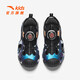 ANTA Children's Sandals Men's Big Children's Shoes 2025 Summer New Product Knob Buckle Outdoor Baotou Sports Shoes Anti-Slip Beach Shoes Dust Blue/Black-1 37