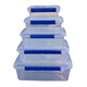 Bloqueo de bloqueo (bloqueo/bloqueo) Caja de refrescante rectangular transparente con plástico plástico Comercial de caja de alimentos de plástico a gran capacidad Refrigerator de almacenamiento especial Modelo de sellado de sellado engrosado