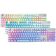 Logitech K845 wired mechanical keyboard, gaming and office, colorful personality, backlit green axis numbers, Blackberry pink, official standard x No x 104 keys x red axis