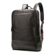 Herren neuer echtes Leder-Rucksack Geschäft 15,6-Zoll-Computertasche Farbputz Leder-Rucksack 9197 Schwarz