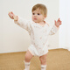 Tongtai (TONGTAI) baby bag, spring and autumn pure cotton baby jumpsuit, children's triangle robe, pajamas, white 90cm