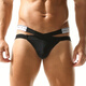 Zi Jiafu Y Men's Briefs Sexy Underwear Thong Nightclub Sexy Boys Underwear Black M