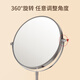 European-style lift-adjustable height-adjustable desktop double-sided dressing magnifying mirror telescopic mirror beauty mirror bright silver 6 inches double plane
