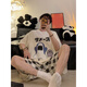 Kangduomi Pure Cotton Herren Pyjamas Drei-teilige Kurzarm-Shorts Hose Frühling und Sommer Runder Baumwoll-Hals-Cartoon Hai Drei-Student TFN [Drei-teiliger Set] A5012 Dingdang Cat l Männer [100-120jin [Jin gleich 0,5 kg]]]