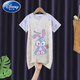 Disney Children's Nightkide Girls 2024 Neues Cartoon Sommer kurzärmelig dünn