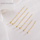 KHSK Old Phoenix pierced ears for sleeping without picking up golden round beads and tassels for besties 4cm length golden ball tassel ear wires one pair