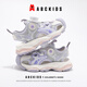 ABC KIDS Children's Shoes Children's Sports Shoes 2026 Summer New Anti-collision Breathable Knob Button Sports Sandals for Boys and Girls White Purple 26 Inner Length About 16.0cm