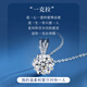 Huaying (HUAYING) Light Luxury One Carat Moissanite Silver Necklace Women's Pendant Anniversary Birthday Gift for Girlfriend and Wife One Carat Brilliant Moissanite Necklace* Gift Box