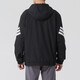 
Adidas Sports Set Men's 25 Summer New Comfortable Windproof Casual Hooded Jacket Jacket T-shirt Trousers Three-piece Casual Three-piece M