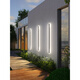 Opuyuanxing Outdoor Wall Lights Minimalist Outdoor Indoor Long Strip Light Villa Fence Door Wall Light Courtyard Column Wall Washing Light 003Z 9227-[Rainproof Model] 9227-200cm-Neutral