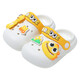 Kinderlächen Neue Sommer innen Anti-Rutsch weicher Sohle Baby Boy Hole Schuhe Schuhbeutel Baby Kleinkind Mädchen Sandalen Lila-Dinosaurier 14 23-24 [innere Länge 0]