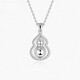 Lao Fengxiang PT950 platinum gourd pendant necklace for women, simple necklace pendant, Valentine's Day birthday gift for girlfriend, rotatable* platinum Fulu pendant, about 3g, free silver chain