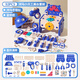 
Fanhua Children 3 to 6 years old toys girls early education 5 repair baby tool box screw screw disassembly assembly decoration and repair boy 8 [Blue] Tool table 92PC + electric drill + safety helmet