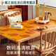 Qingye table mat, coffee table tablecloth, waterproof and oil-proof dining table mat, TV cabinet, book, stain-proof, household leather oval, Xishi Lianlian-2 80*140cm