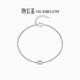Trendy Acer PT950 platinum bracelet for women with sparkling poppy beads birthday gift pricing, Platinum Ya waist, about 4.55g