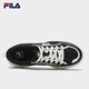FILA official men's shoes COOKIES retro canvas shoes 2025 summer new cookie shoes fashion casual shoes black/milk white-BG 43