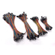 Zejie Dupont line 2.54mm terminal line spacing female to female male to female male to male single row color connecting wire 24awg 24AWG male to female 2p10cm (5 pieces)