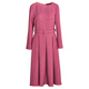 ROEYSHOUSE Luo Yi Elegant Strappy Tweed Dress 2025 Autumn Temperament Swing Skirt 09607 Rose Red M