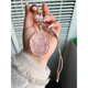 DL 1998 Fat Donglai same style pink crystal fox pendant natural pink crystal nine-tailed fox peach blossom fox girl