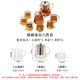 Tea edge glass tea set, household complete set of tea cups and teapot set, household kung fu tea set with male cup tea set