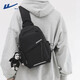 Pull back crossbody bag, men's chest bag, trendy brand shoulder bag, large capacity sports student waist bag, fashionable small bag, women's shoulder bag