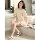
Modal pajamas for women in summer pure cotton thin short sleeves 2025 new cute and wearable summer home clothes two-piece set YZT9885 M women spot suitable for 155-162CM, weight