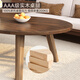 Arctic tree foldable coffee table living room home small apartment table solid wood simple balcony small tea table walnut color 120*55CM