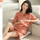 Modal pajamas for women in summer 2025 new short-sleeved striped suit for wearing cartoon Korean style home clothes Y9858 M 75-95Jin [Jin equals 0.5 kg]