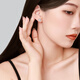 Chao Acer Platinum Four-leaf Clover Platinum Earrings for Women PT950 Earrings Sparkling Platinum Birthday Gift Priced at RMB 300 for one pair, free silicone ear plugs 2.35g
